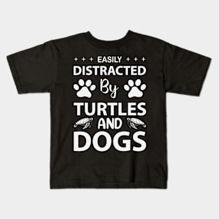 Easily Distracted By Turtles Kids T-Shirt